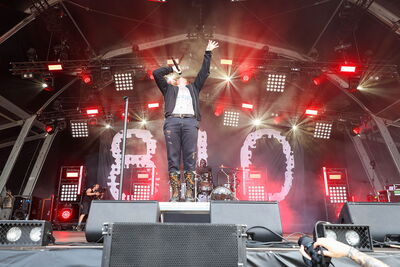 Le groupe King 810 sur scène lors du Hellfest 2026, samedi 20 juin