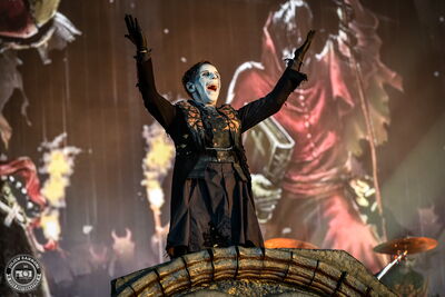 Falk Maria Schlegel, keyboardist of Powerwolf, performing at Wacken Open Air 2026