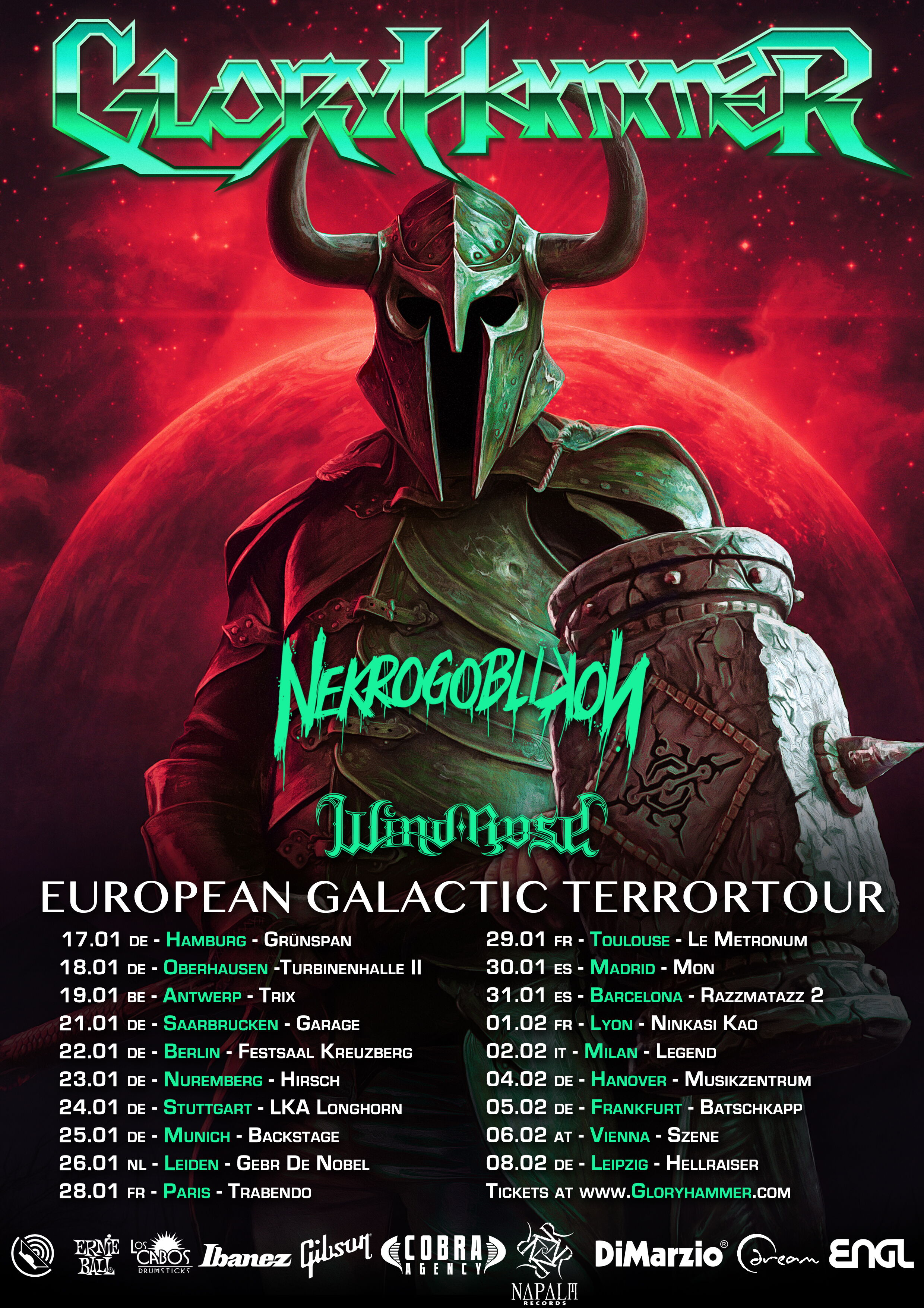 [GLORYHAMMER] Nouvel album et trois dates en France !