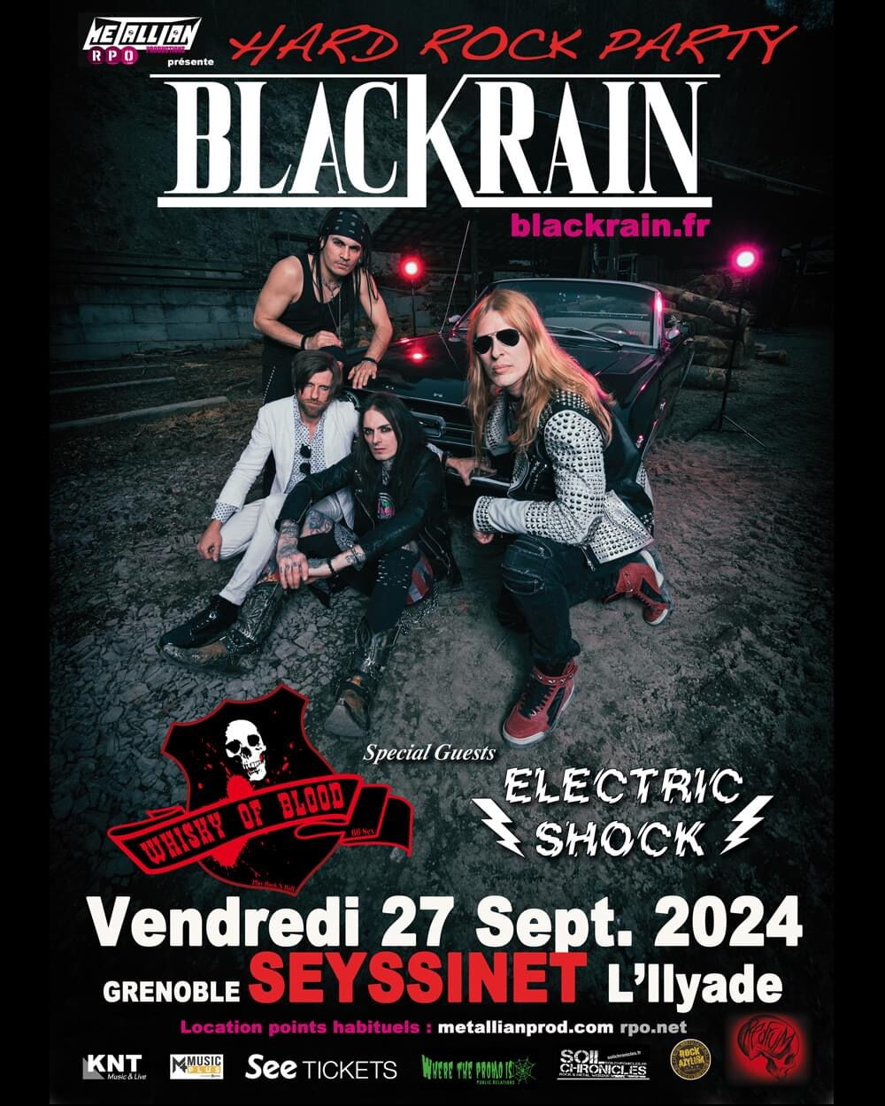 BlackRain de retour à Grenoble pour la Hard Rock Party le 27 septembre !