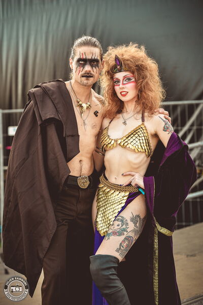 Riley Pinkerton and Joshua Strmic of Castle Rat backstage at Wacken Open Air 2026