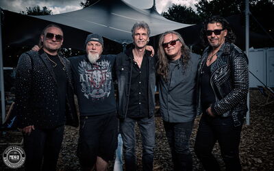Portrait en backstage de Skyline - The Wacken Band au Wacken Open Air en 2025.