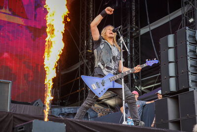 BlackRain, originaire de Haute-Savoie, en concert au Hellfest 2026 à Clisson.