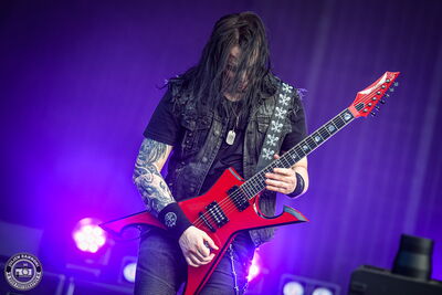 Michael Amott, guitarist of Arch Enemy, performing at Wacken Open Air 2026