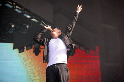 Architects, groupe britannique de Metalcore, en concert au Hellfest 2026 à Clisson.