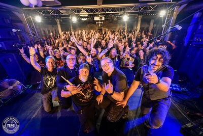 The crowd gathered at the Landgasthof for Skyline during Wacken Open Air 2026.