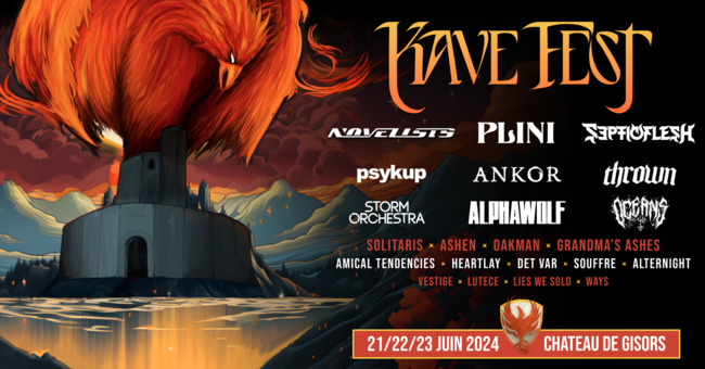 KAVE FEST : 7e édition les 21,22 & 23 juin au Château de Gisors