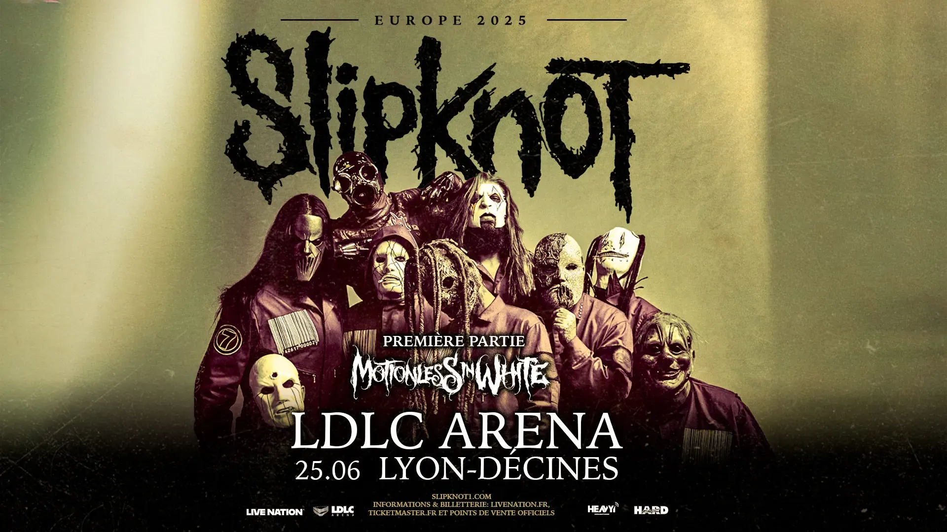 Slipknot en concert à Lyon