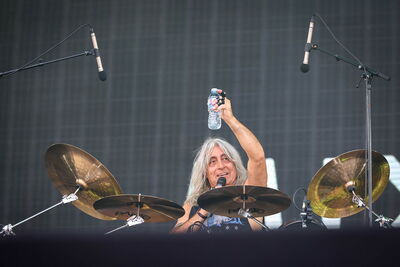 Prestation de Mikkey Dee & Friends au Hellfest 2026 à Clisson.