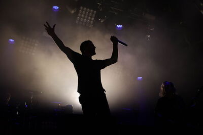 Le groupe The Dillinger Escape Plan sur scène lors du Hellfest 2026, vendredi 19 juin.