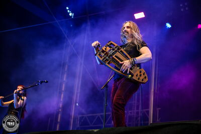 Bear McCreary's band performing on the Headbangers Stage at Wacken Open Air 2026