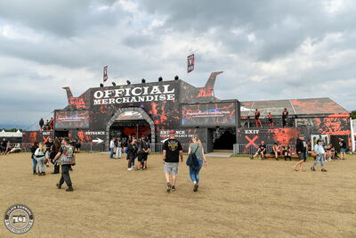 The official Wacken Open Air 2026 merchandise stand