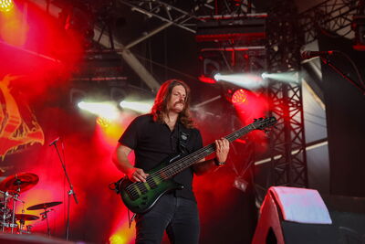 Le groupe Rivers Of Nihil sur scène lors du Hellfest 2026, jeudi 18 juin.